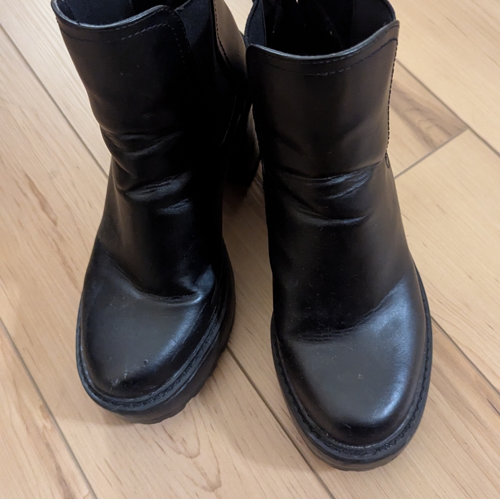 MADDEN GIRL KAMORA BLACK PLATFORM BOOTIES 9 - Picture 15 of 15